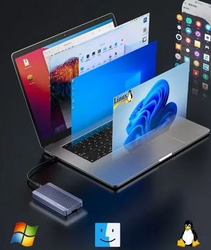 M.2 NVMe SSD Behuizing Thunderbolt 3 – 40Gbps High-Speed Case