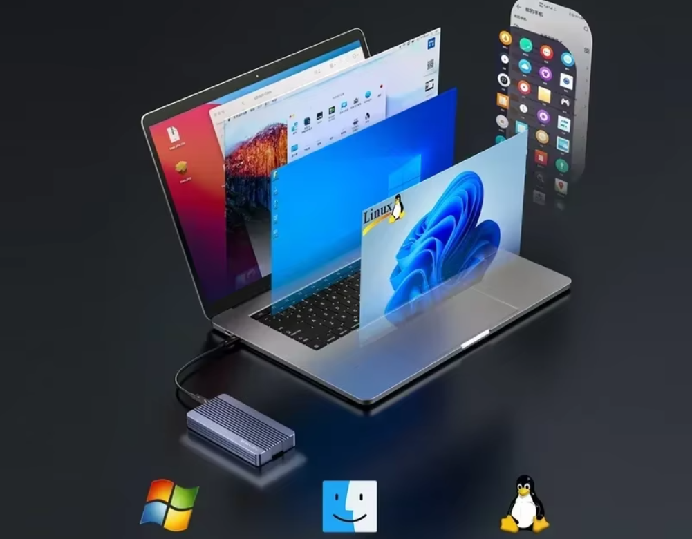 M.2 NVMe SSD Behuizing Thunderbolt 3 – 40Gbps High-Speed Case