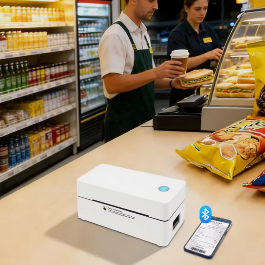 Thermische Labelprinter 4x6 – Bluetooth en USB Verzendprinter 203 DPI