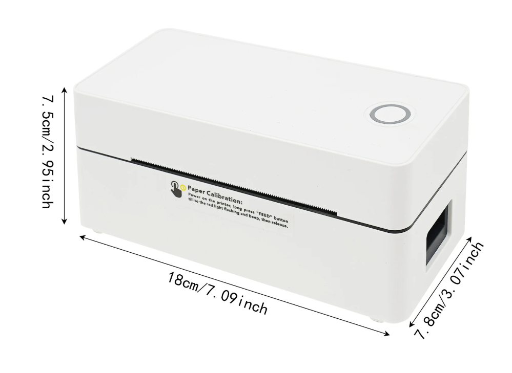 Thermische Labelprinter 4x6 – Bluetooth en USB Verzendprinter 203 DPI
