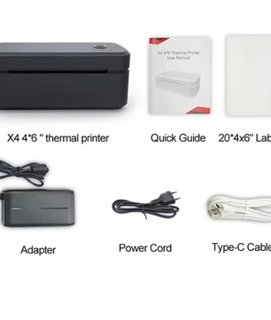 Draagbare Thermische Labelprinter 4x6 – Bluetooth Verzendprinter