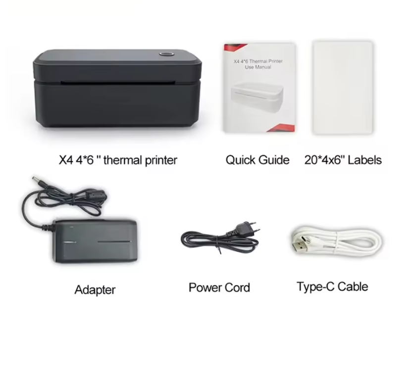 Draagbare Thermische Labelprinter 4x6 – Bluetooth Verzendprinter