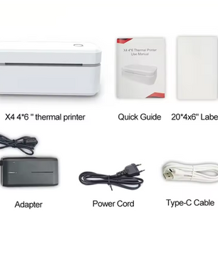 Draagbare Thermische Labelprinter 4x6 – Bluetooth Verzendprinter