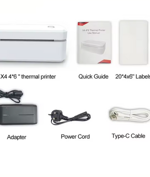 Draagbare Thermische Labelprinter 4x6 – Bluetooth Verzendprinter
