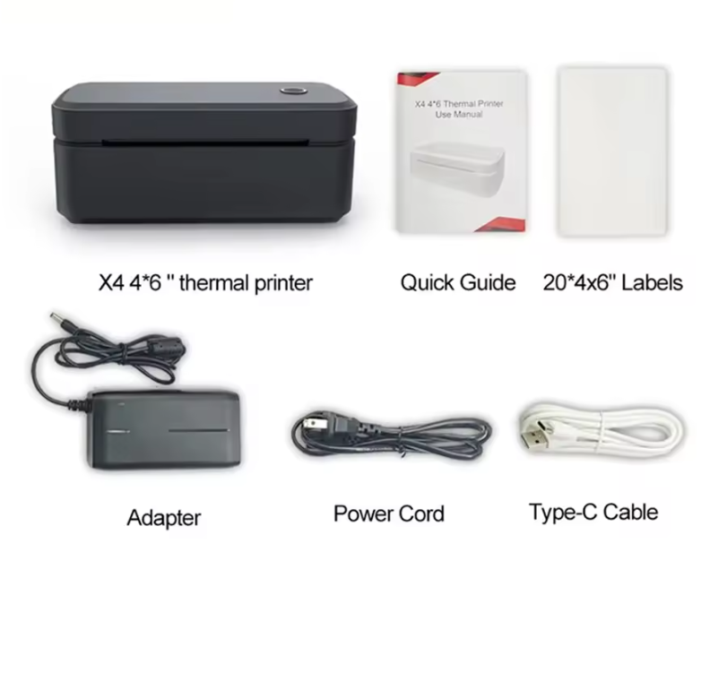 Draagbare Thermische Labelprinter 4x6 – Bluetooth Verzendprinter