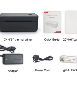 Draagbare Thermische Labelprinter 4x6 – Bluetooth Verzendprinter