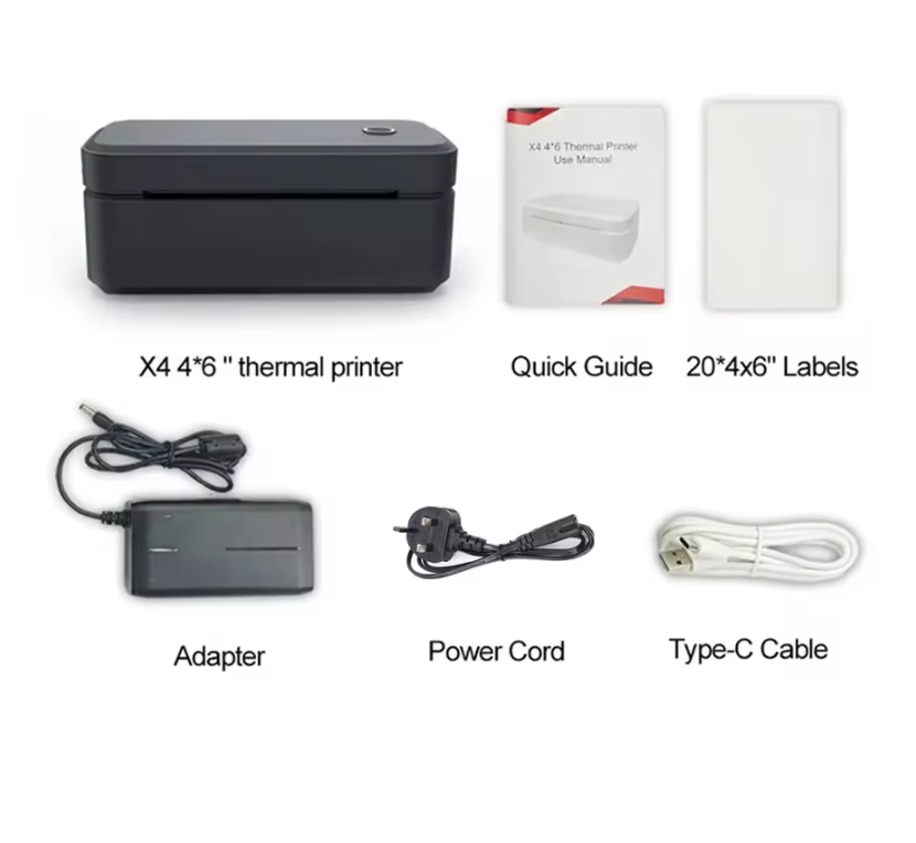 Draagbare Thermische Labelprinter 4x6 – Bluetooth Verzendprinter