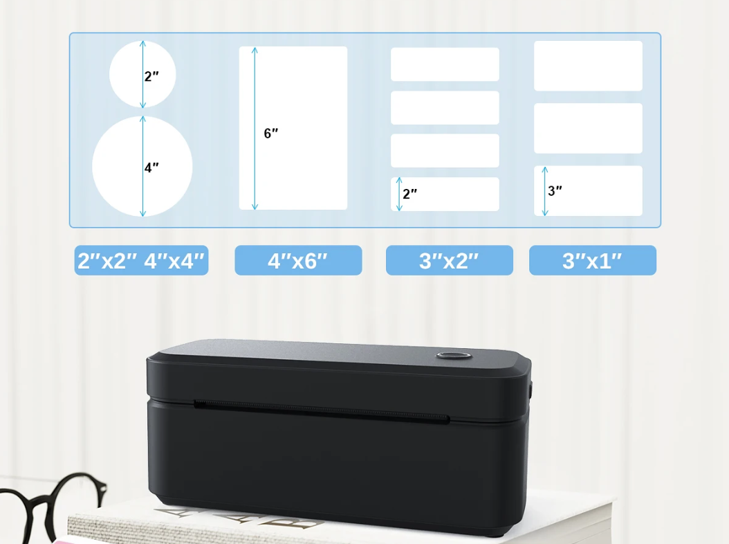 Draagbare Thermische Labelprinter 4x6 – Bluetooth Verzendprinter