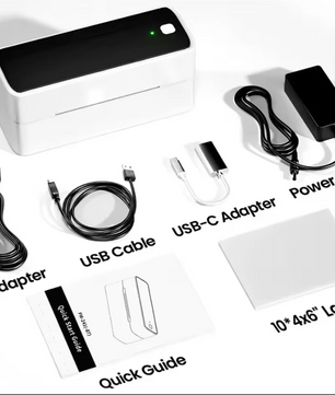 Thermische Labelprinter 4x6 – Bluetooth en USB Verzendprinter Draadloos