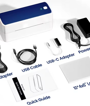 Thermische Labelprinter 4x6 – Bluetooth en USB Verzendprinter Draadloos