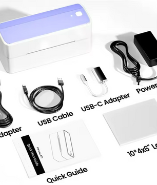 Thermische Labelprinter 4x6 – Bluetooth en USB Verzendprinter Draadloos