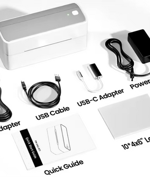 Thermische Labelprinter 4x6 – Bluetooth en USB Verzendprinter Draadloos