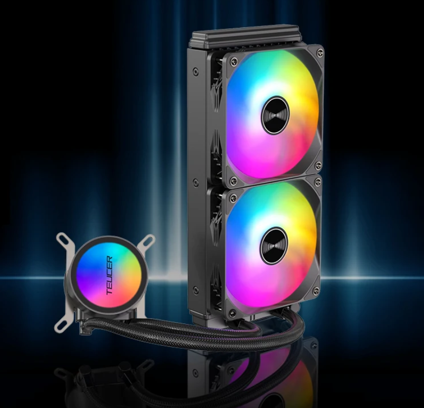 RGB CPU Waterkoeler 120mm – Stille Koeling en Hoge Prestaties