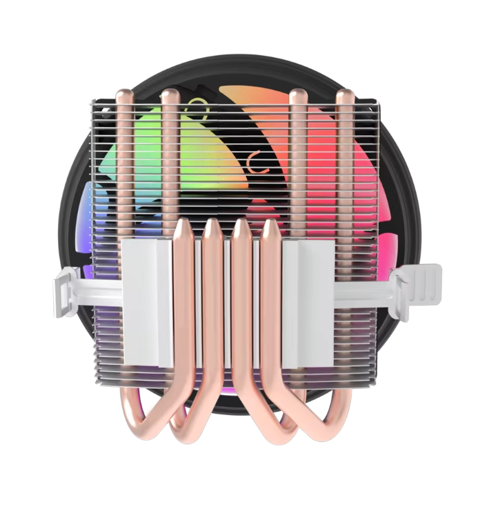 RGB CPU Luchtkoeler met 4 Heatpipes – Stille Koeling en PWM Ventilator
