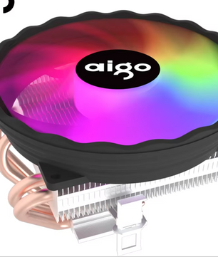 RGB CPU Luchtkoeler met 4 Heatpipes – Stille Koeling en PWM Ventilator