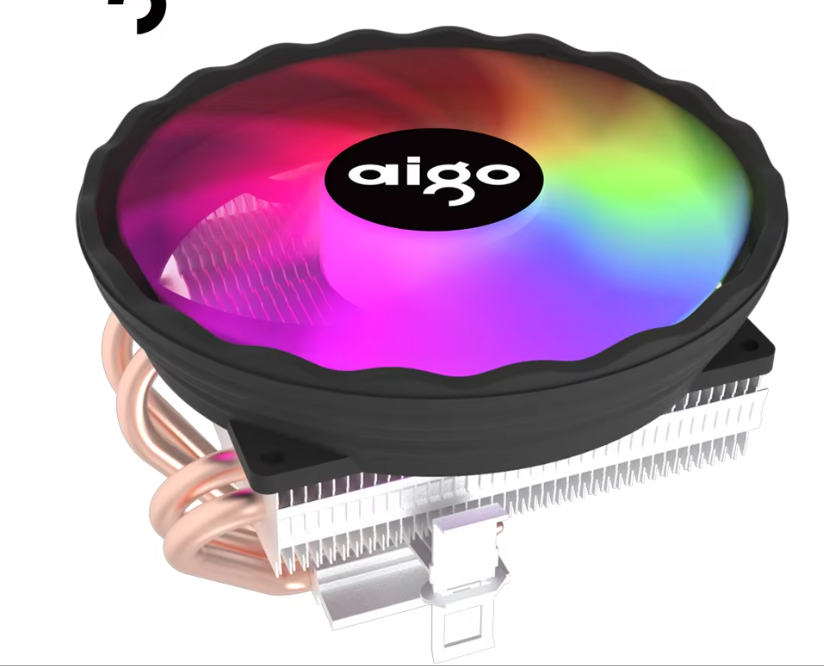 RGB CPU Luchtkoeler met 4 Heatpipes – Stille Koeling en PWM Ventilator