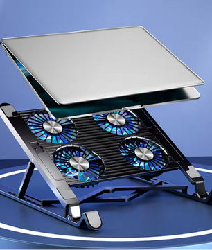 Laptop Koelpad met RGB Fans – Verstelbare en Stille Notebook Stand