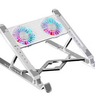 Laptop Koelpad met RGB Fans – Verstelbare en Stille Notebook Stand