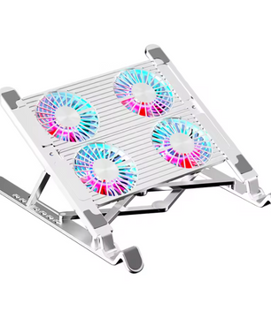 Laptop Koelpad met RGB Fans – Verstelbare en Stille Notebook Stand