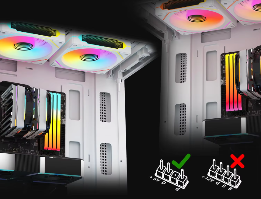 ARGB PC Case Fan 120mm – Stille Koeling met RGB Verlichting