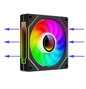 ARGB PC Case Fan 120mm – Stille Koeling met RGB Verlichting
