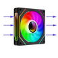 ARGB PC Case Fan 120mm – Stille Koeling met RGB Verlichting