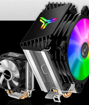 RGB CPU Tower Koeler – 2 Heatpipes en Stille 92mm Fan