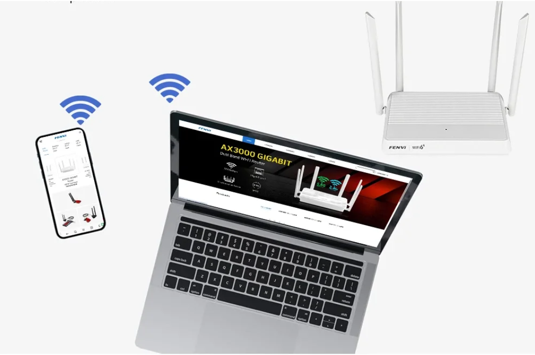 AX3000 WiFi 6 Repeater – Dual Band Mesh Range Extender met Gigabit Poorten