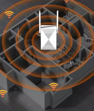 1200Mbps WiFi Repeater – Dual Band 2.4G/5GHz Range Extender en Booster