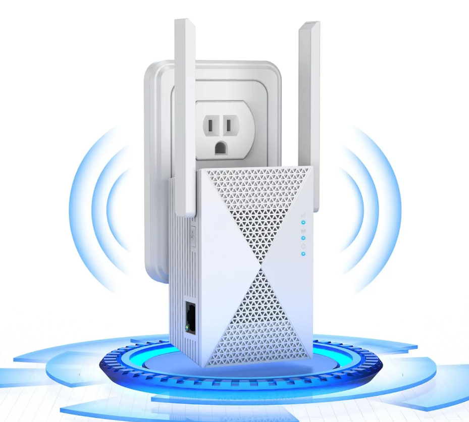 1200Mbps WiFi Repeater – Dual Band 2.4G/5GHz Range Extender en Booster