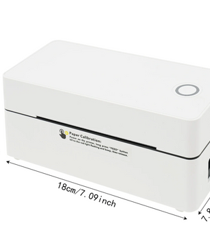 4x6 Label Printer – Draadloze Thermische Printer met Bluetooth en USB voor Verzending