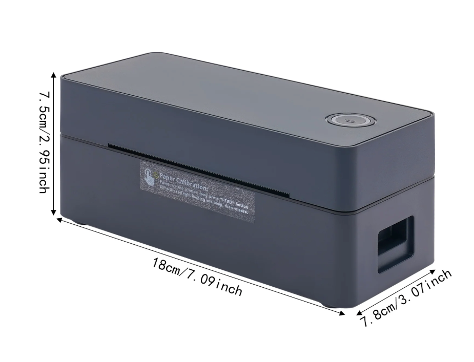4x6 Label Printer – Draadloze Thermische Printer met Bluetooth en USB voor Verzending