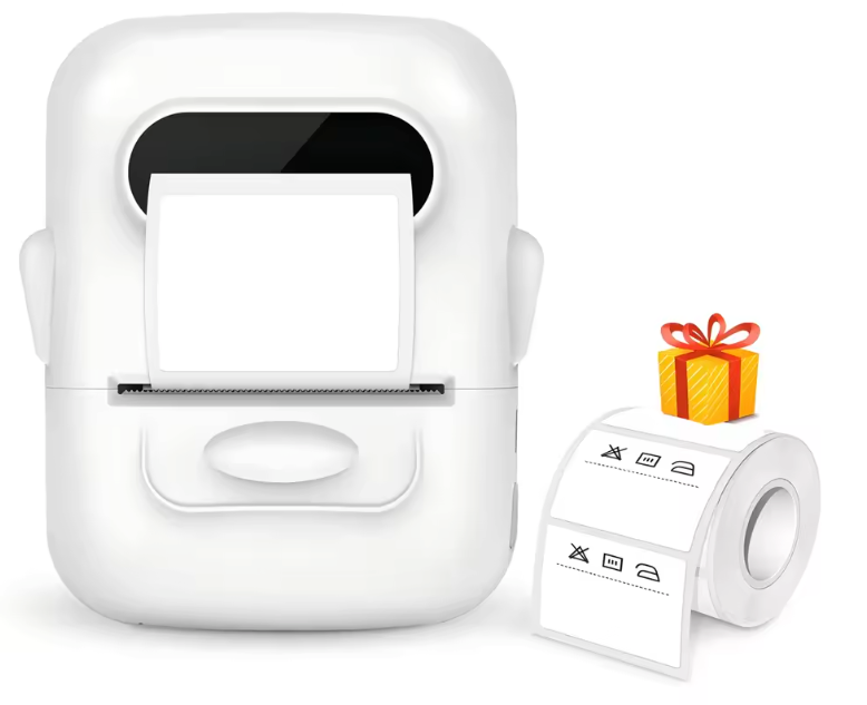 Draagbare Thermische Label Printer – Draadloos Bluetooth Labelapparaat voor Stickers en Prijsetiketten