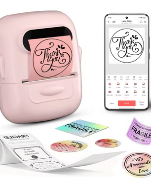 Draagbare Thermische Label Printer – Bluetooth Stickerprinter voor Labels en Organisatie