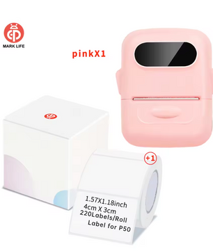 Draagbare Thermische Label Printer – Bluetooth Stickerprinter voor Labels en Organisatie