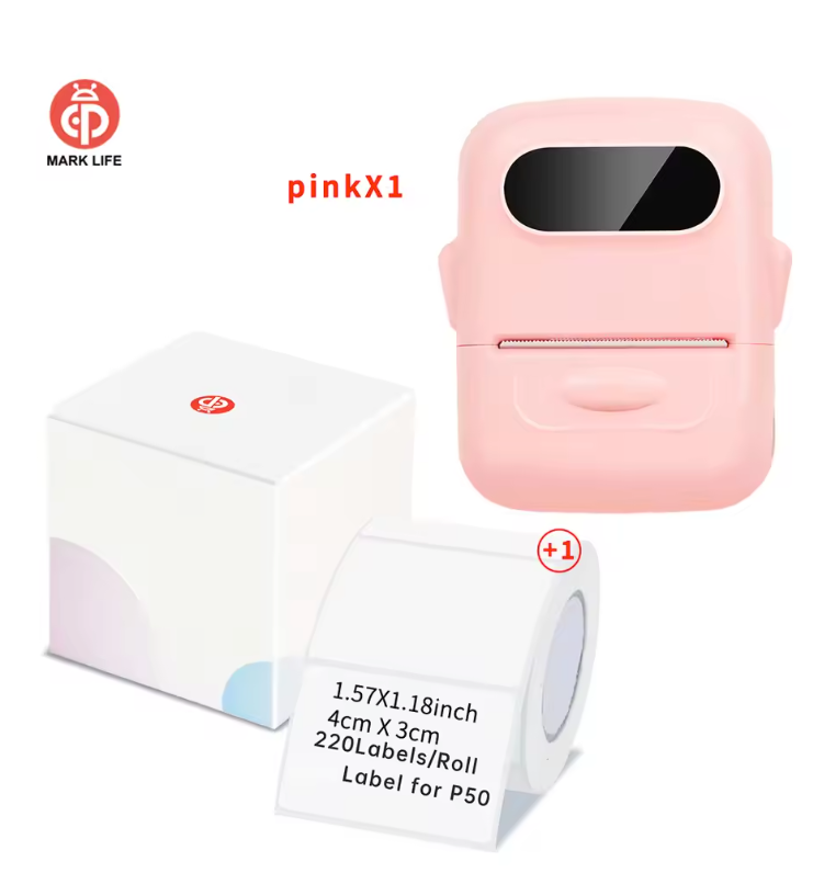 Draagbare Thermische Label Printer – Bluetooth Stickerprinter voor Labels en Organisatie