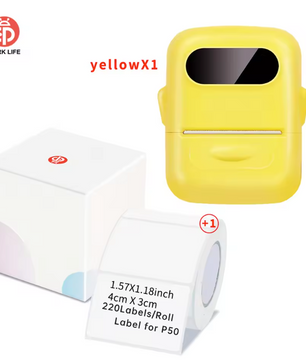 Draagbare Thermische Label Printer – Bluetooth Stickerprinter voor Labels en Organisatie