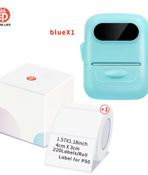 Draagbare Thermische Label Printer – Bluetooth Stickerprinter voor Labels en Organisatie