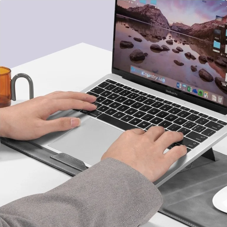Laptop Sleeve met Standaard – Beschermhoes voor 13 t/m 16 Inch Laptop