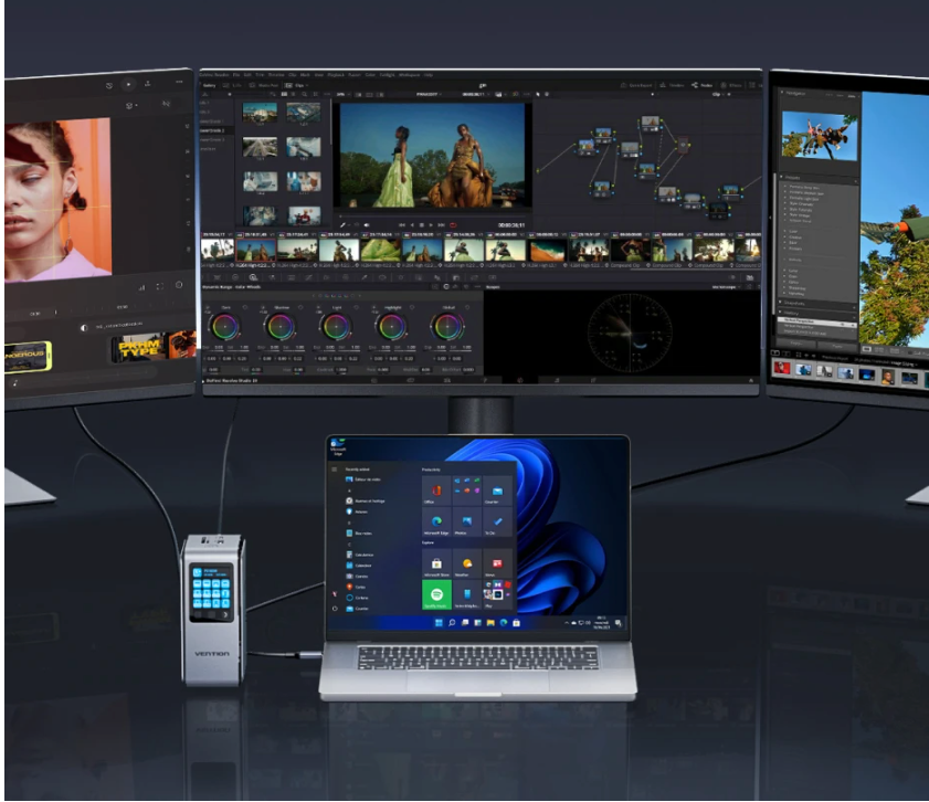 13-in-1 USB-C Docking Station – 8K Hub met Multi-Monitor, Ethernet en Snellaadfunctie