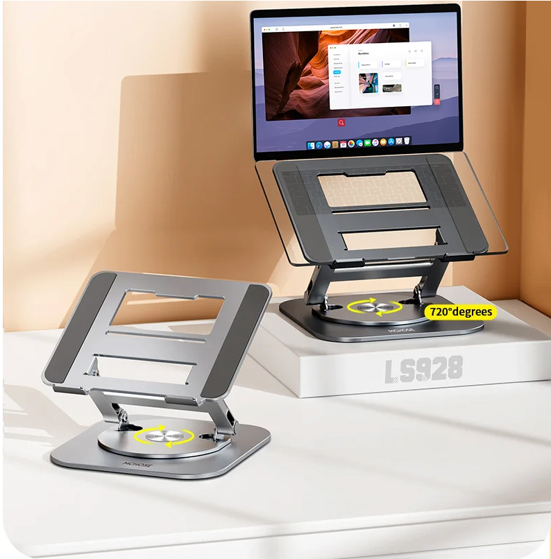 Verstelbare Laptop Standaard 360° – Aluminium Laptop Houder voor Bureau
