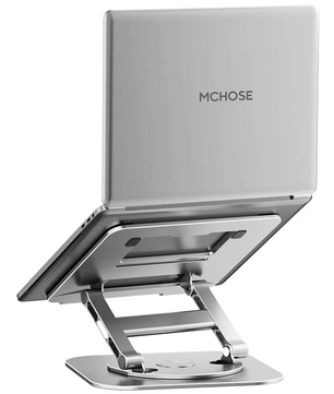 Verstelbare Laptop Standaard 360° – Aluminium Laptop Houder voor Bureau