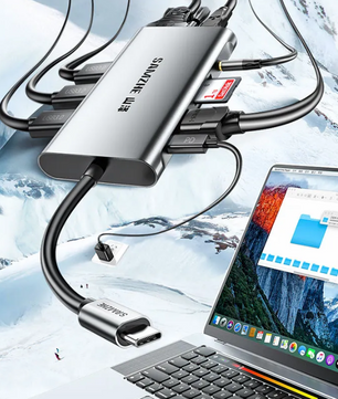 10-in-1 USB-C Hub – 4K HDMI, Ethernet, USB 3.0 en 100W Power Delivery