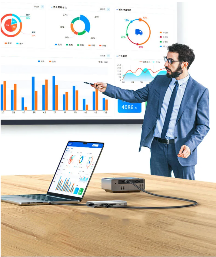 10-in-1 USB-C Hub – 4K HDMI, Ethernet, USB 3.0 en 100W Power Delivery