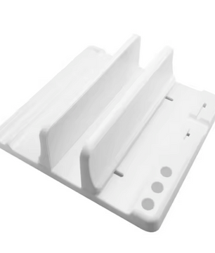 Verticale Laptop Standaard – Bureau Organizer met Verstelbare Sleuven