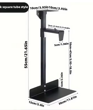 PC Behuizing Houder Onder Bureau – Verstelbare CPU Standaard voor Wand of Bureau Montage
