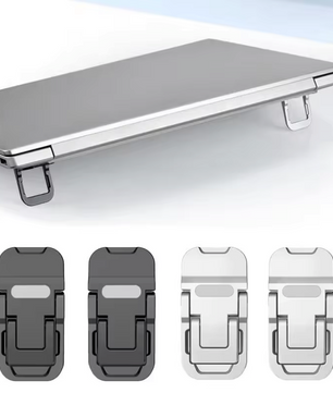 Mini Laptop Standaard Set (2 Stuks) – Opvouwbare Verhogers met Verstelbare Hoeken