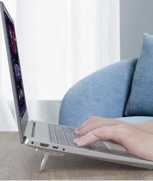 Mini Laptop Standaard Set (2 Stuks) – Opvouwbare Verhogers met Verstelbare Hoeken