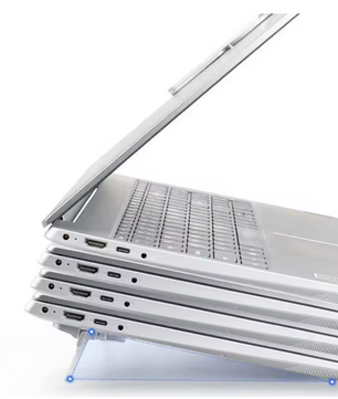 Mini Laptop Standaard Set (2 Stuks) – Opvouwbare Verhogers met Verstelbare Hoeken