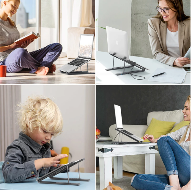 8-in-1 USB-C Docking Station met Laptop Standaard – 4K HDMI, PD 100W en Kaartlezer